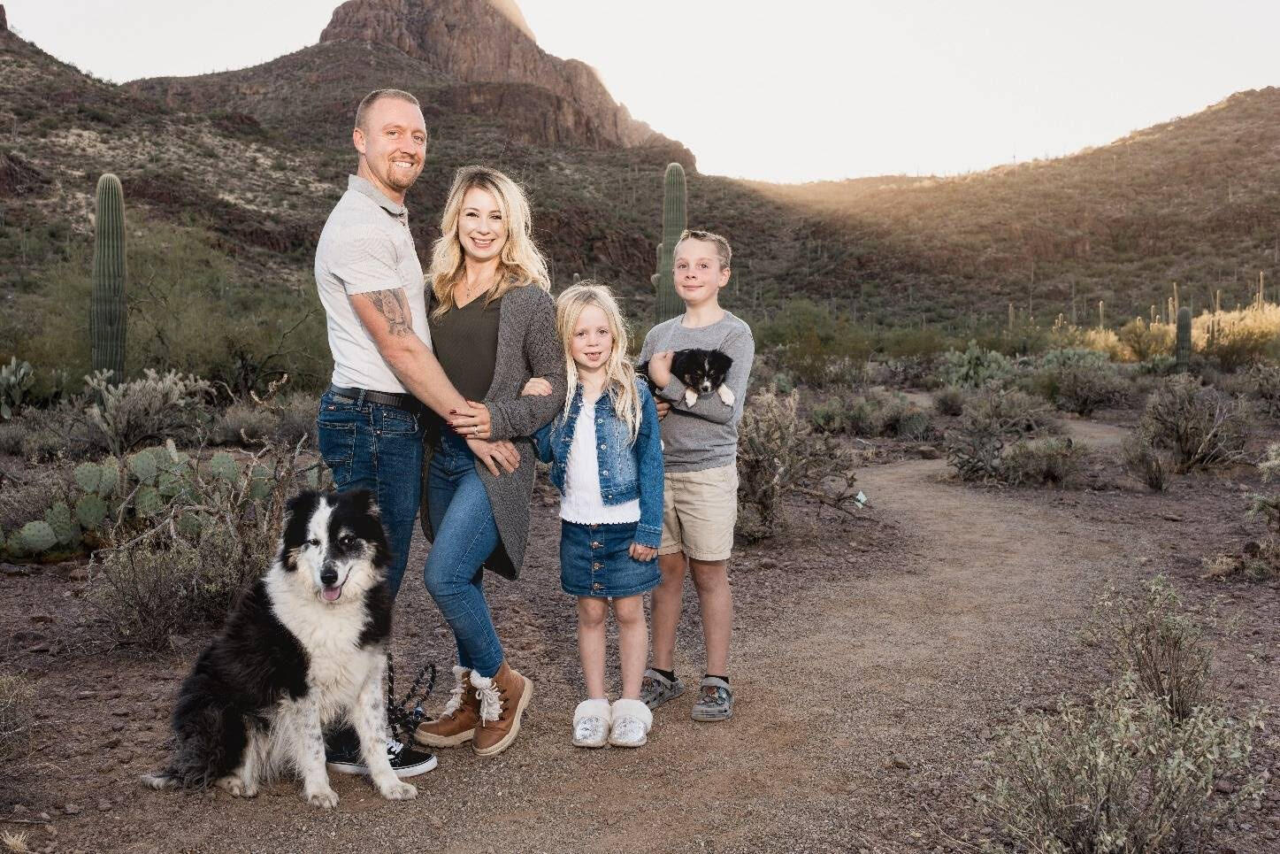 Picture of owner with family